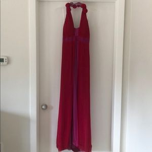 Rosette Neck black Tie Dress